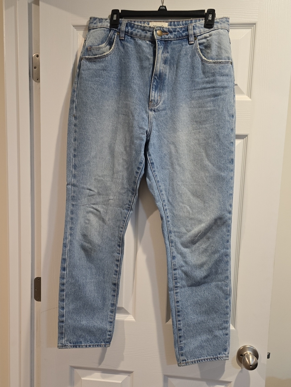 ROLLA'S Light Blue High-Rise Tapered Jeans